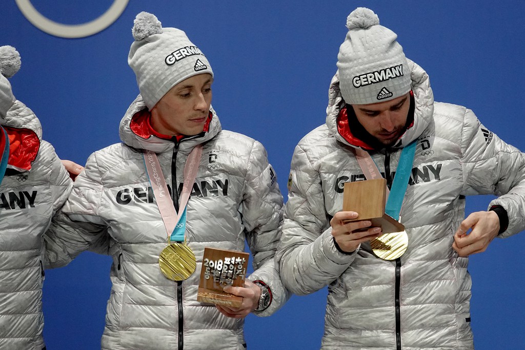 平昌冬奥会北欧两项男子团体赛(大跳台/4×5公里接力越野),德国队获得