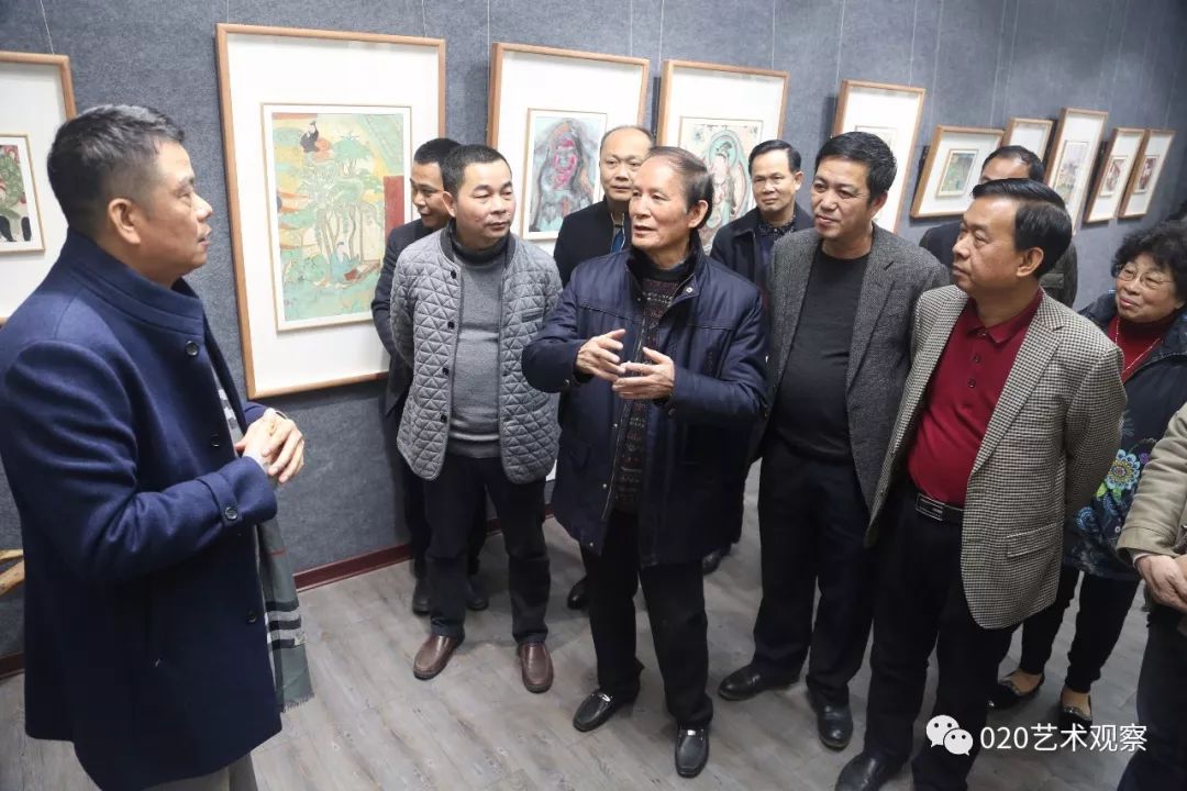 林顺文工作室中国重彩画作品展在普宁市文化馆举行