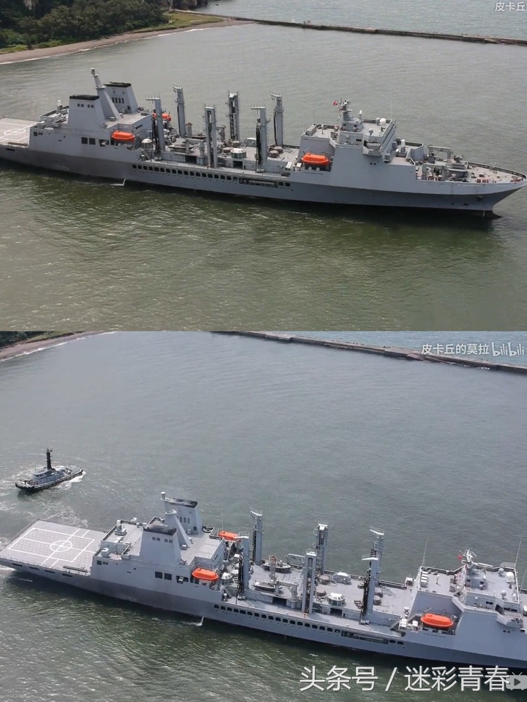 坐标高雄港 网友超近距离航拍台湾海军最大战舰