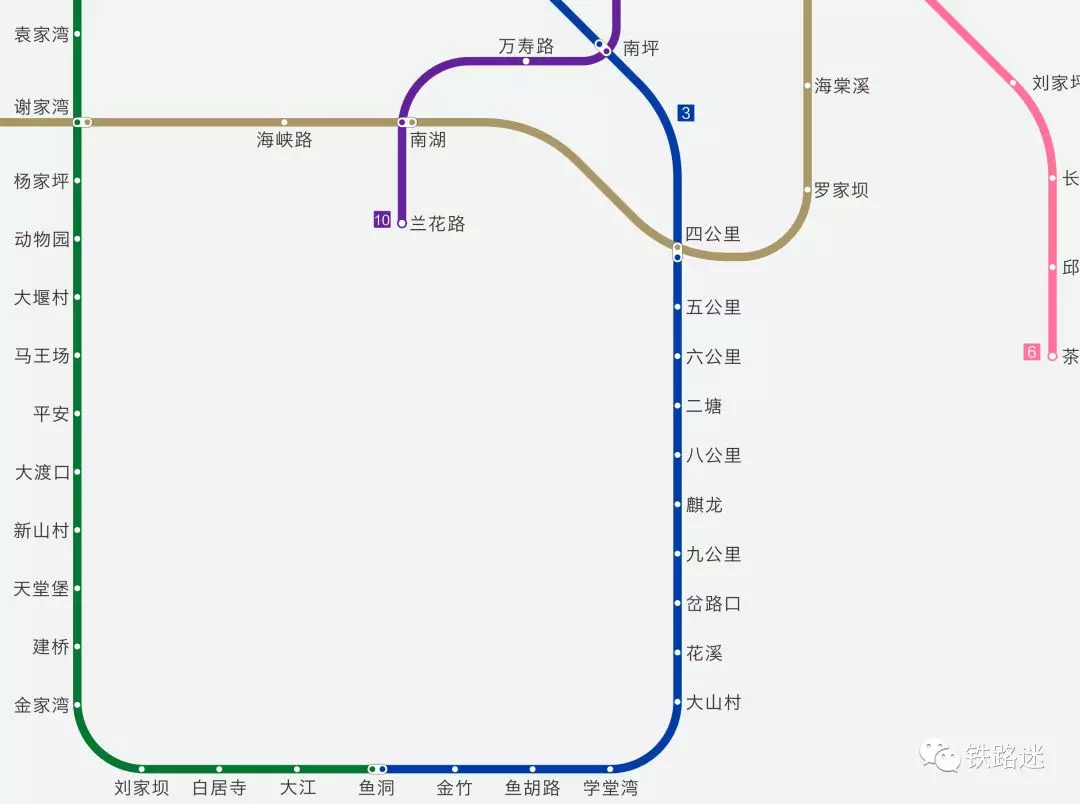 重庆轨道交通2020年规划线路图