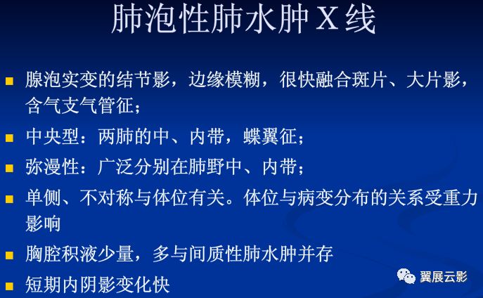 不同类型肺水肿的ct表现你都知道吗