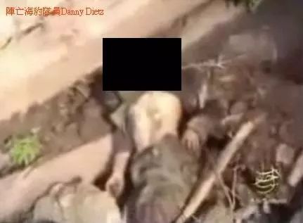 塔利班公布的影像资料，图为阵亡的迪茨