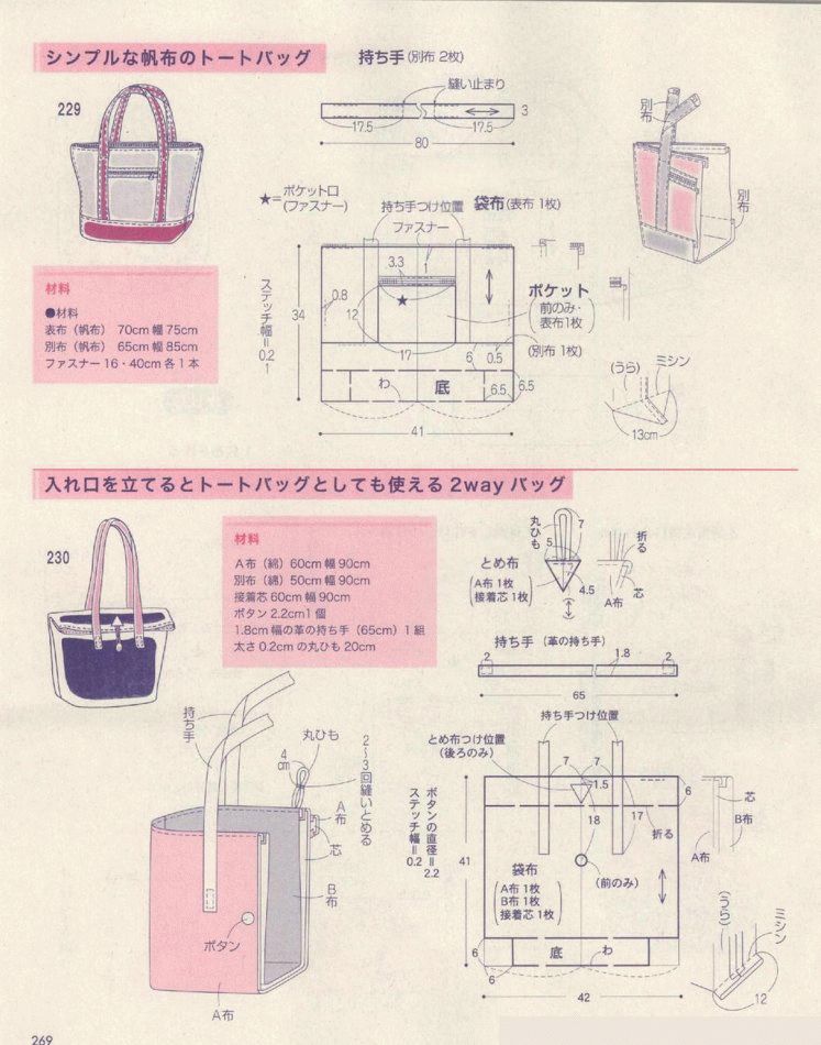 32张休闲包包的纸样与制作,款式太齐全了!