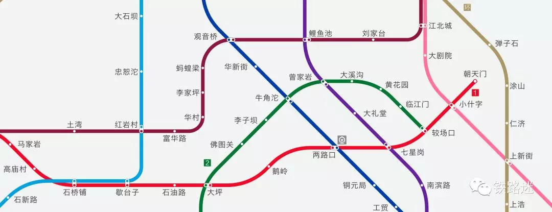 重庆轨道交通2020年规划线路图