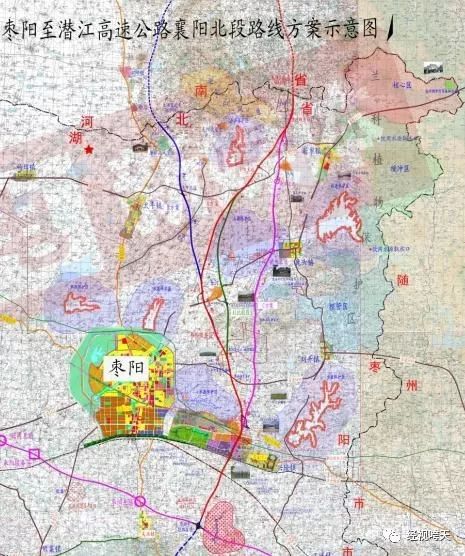 枣阳至潜江高速公路襄阳北段起于鄂豫界与河南省唐河至枣阳高速公路