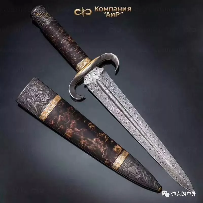 俄罗斯森林大马士革剑华丽沙皇风现代刀界代表古典尊贵气质非凡
