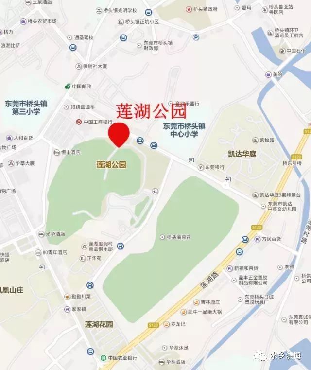 (点击图片可放大) 地址:东莞市桥头镇莲湖公园 门票:免费 公交路线