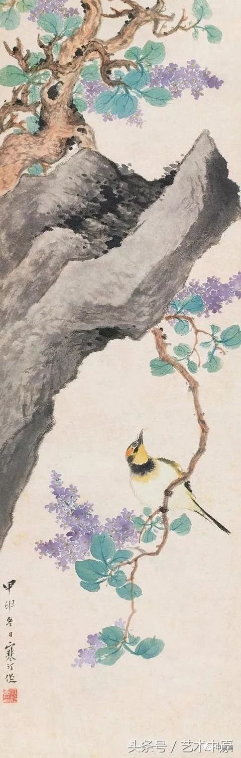 寒汀是当代海派花鸟画第一人,为近现代海派小写意花鸟最重要代表画家