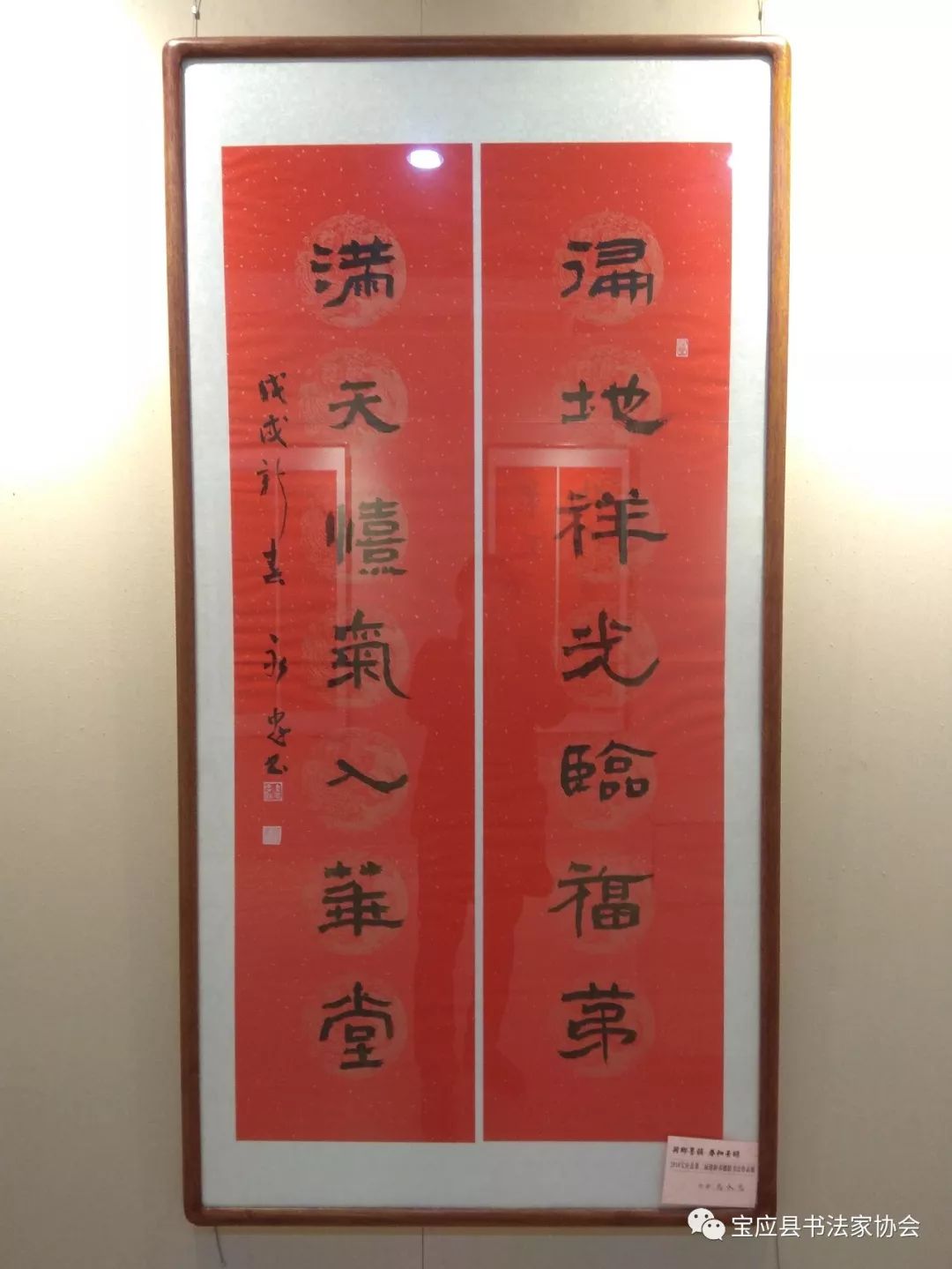 荷乡墨韵春和景明宝应县第二届迎新春楹联书法作品