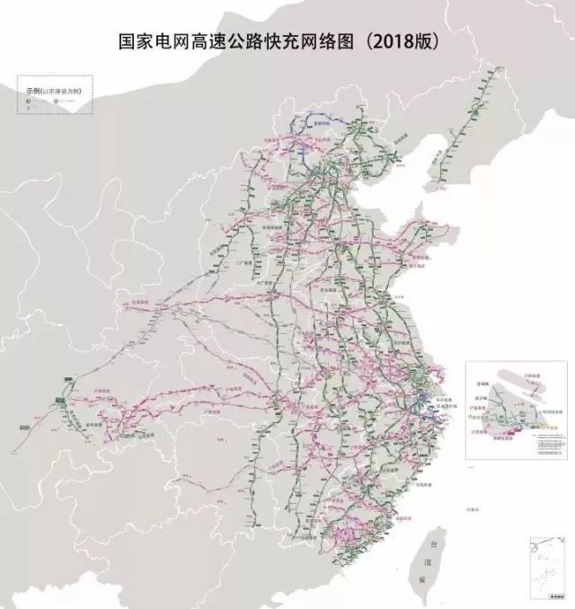 充电桩接口 高速公路快充站采用国标直流接口,每个充电桩具体的接口