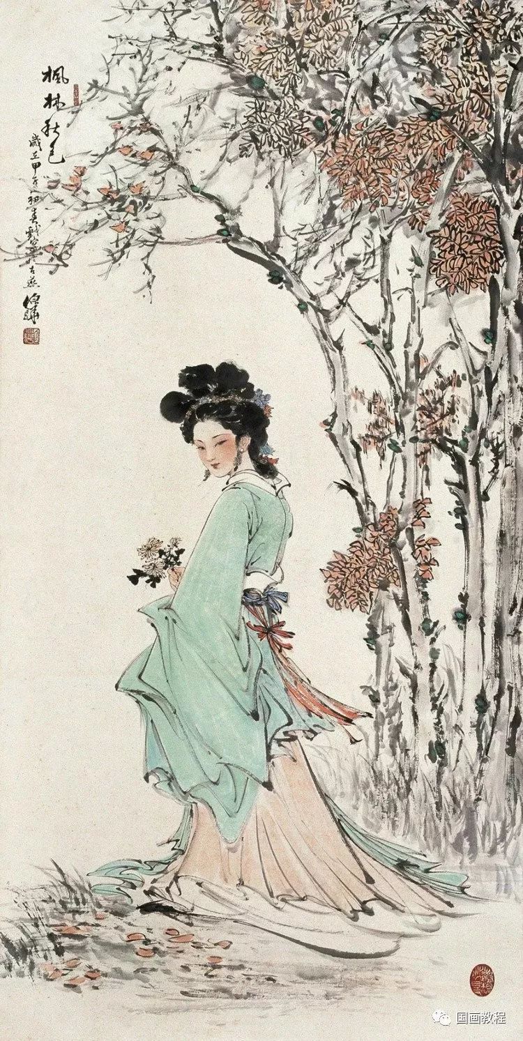 名家国画仕女范本太美了