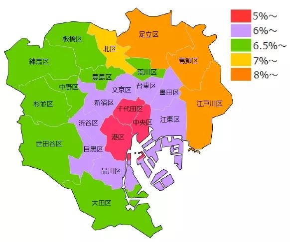 平均地价最高差7倍东京23区哪里最贵