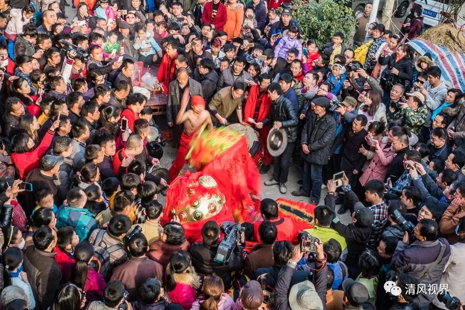 难忘乡愁,神秘的黄陂"僵狮子"