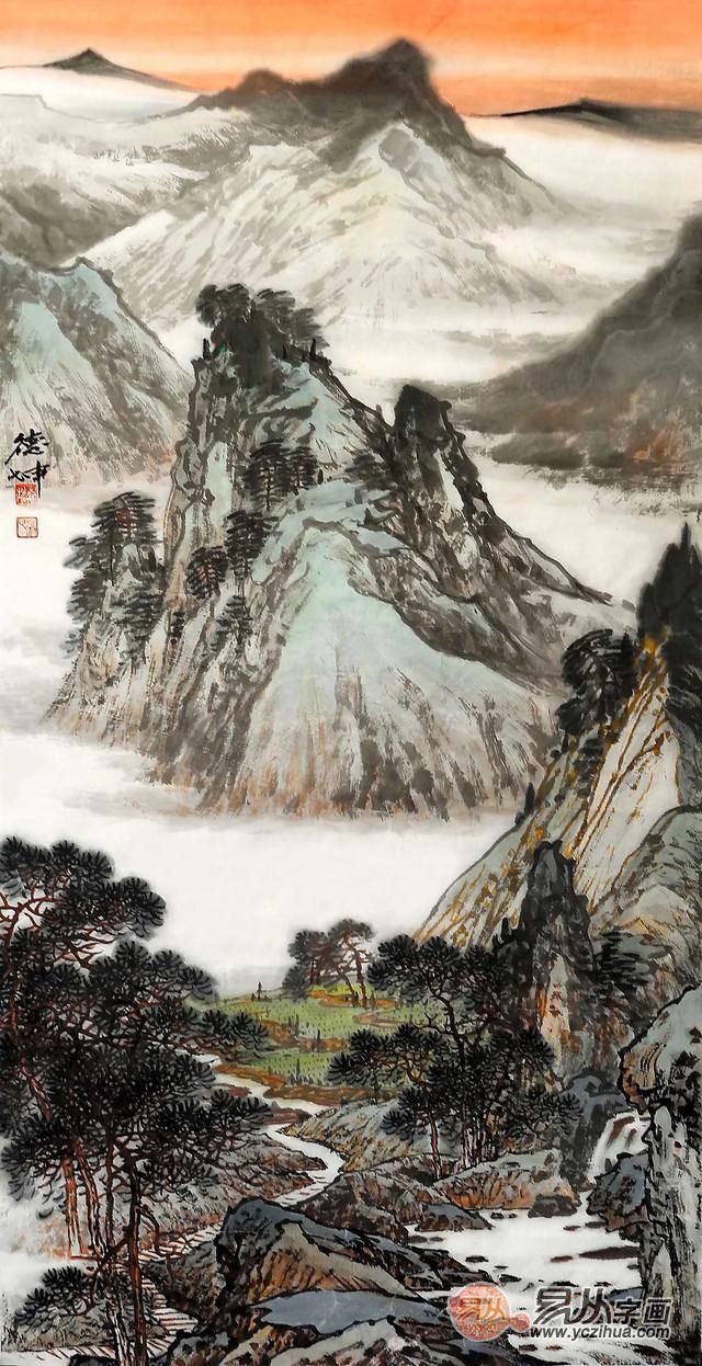 当代实力派画家林德坤精品山水画作品欣赏