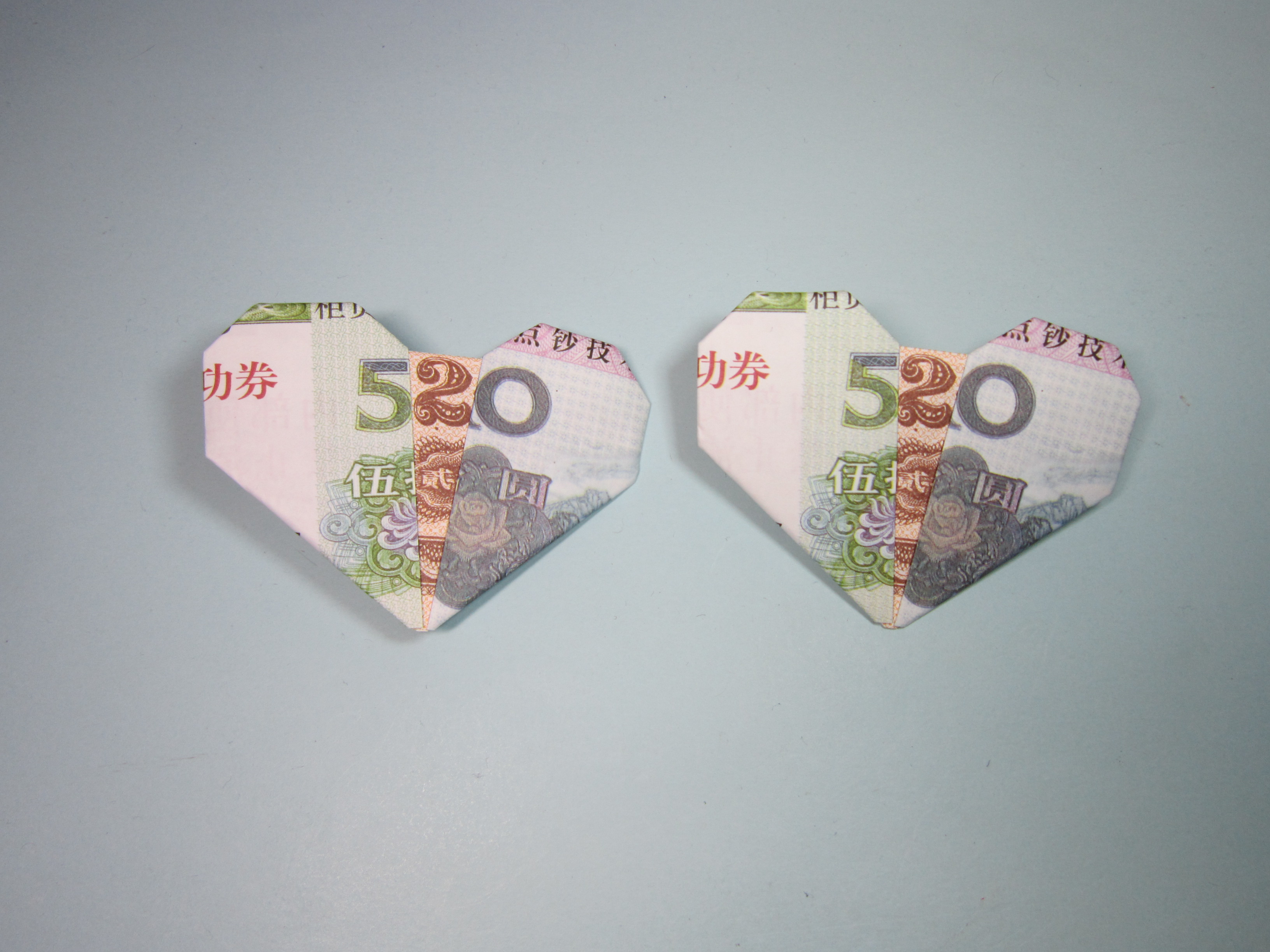 用人民币折纸爱心详细图解 放在钱包里的爱心|爱心|钱包|人民币_新浪新闻