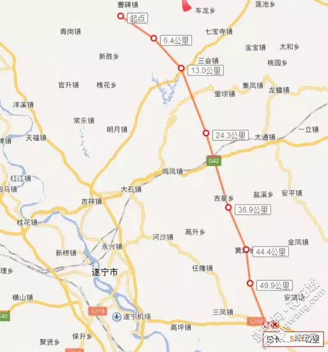 期待一条贯通蓬溪全境的公路终于开工了路线全长71公里