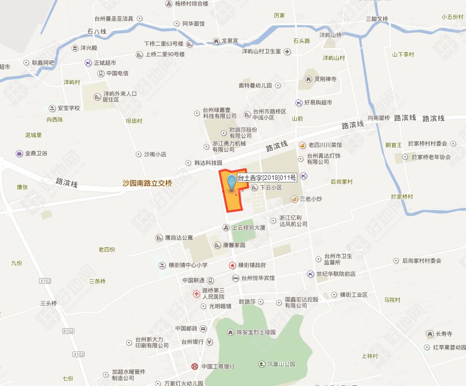 (最新公告)台州路桥区挂牌1宗商住地,建筑面积7.8万方