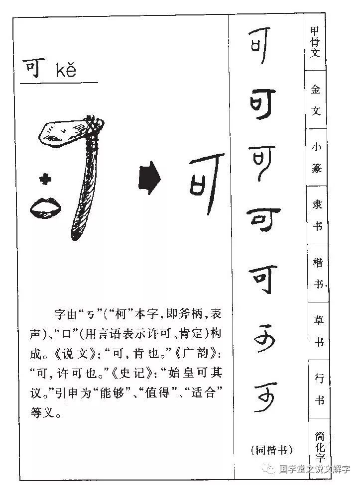 金文就变的复杂了,又增加了一个"可"字;而"河"甲骨文画"人扛工具站在