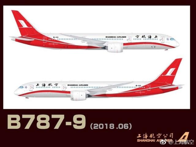 上海航空首架波音787-9飞机即将入列