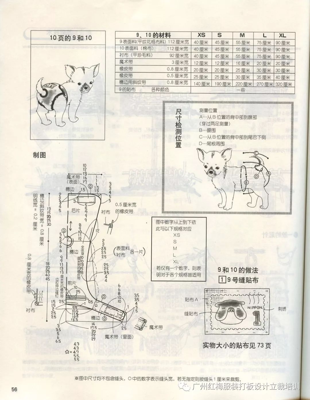 版师必读很齐全的宠物狗服饰纸样你肯定找了很久了赶紧藏起来