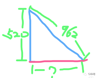 如何用cad画图测算三角形的边长