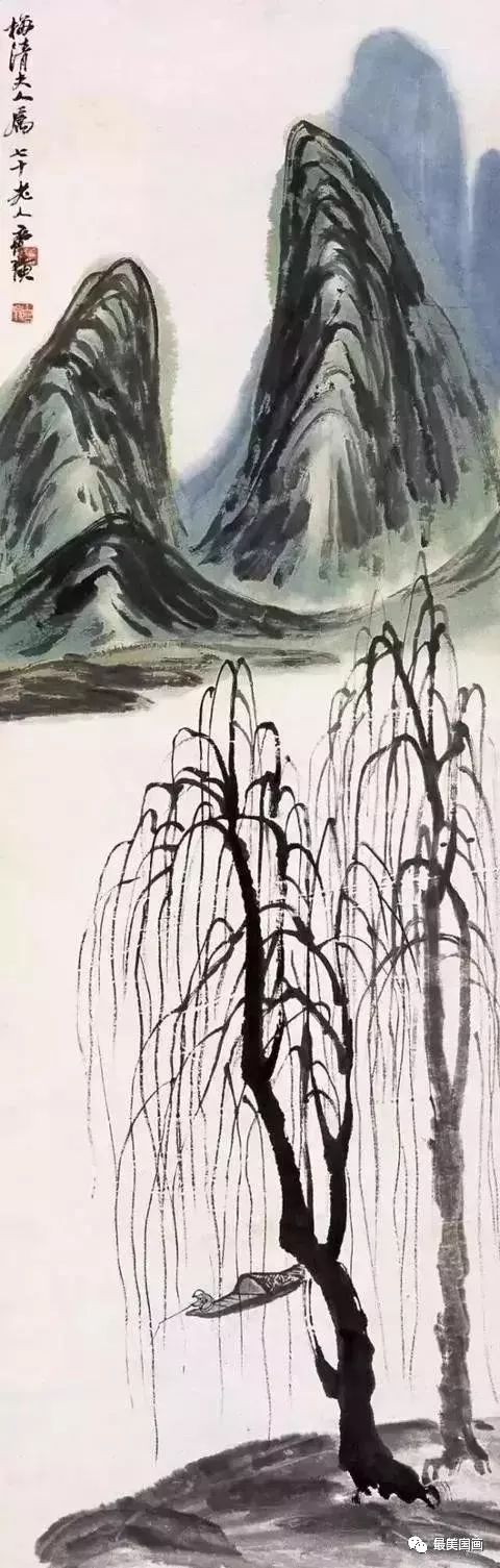 齐白石最具诗情画意山水画50幅!