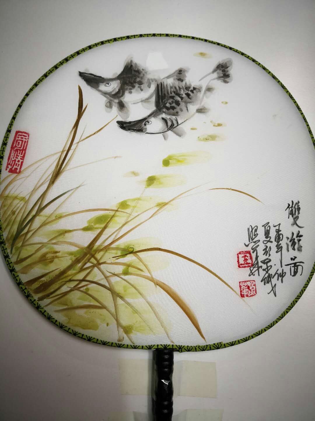 著名画家王照华团扇作品欣赏