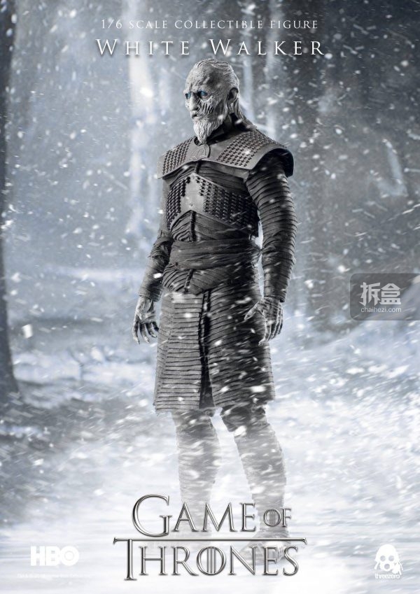 threezero冰与火之歌权力的游戏异鬼whitewalker16可动人偶