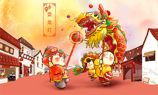 龙灯,自古以来就是中华民族吉祥的象征,传说,早在皇帝时期,就出现过