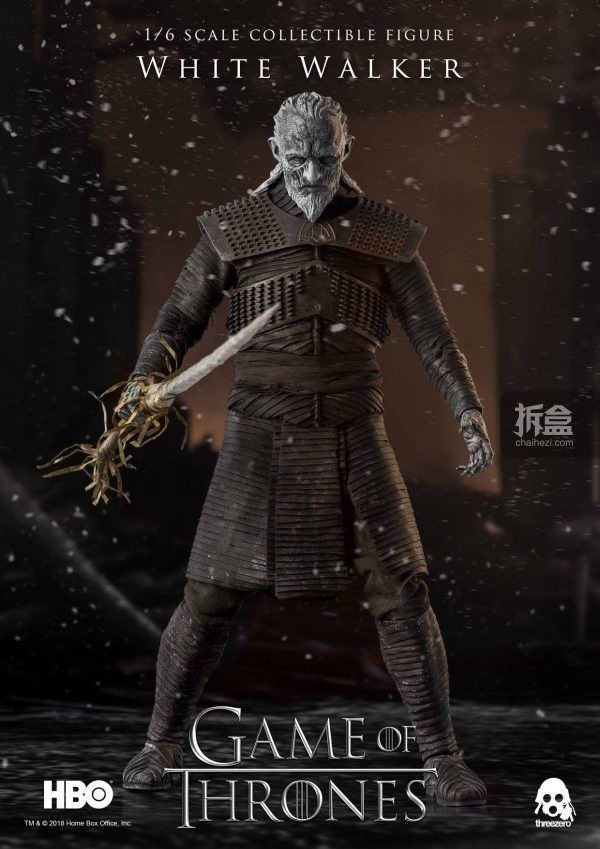 threezero冰与火之歌权力的游戏异鬼whitewalker16可动人偶