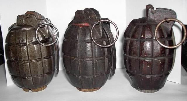 卵型手雷随之出现,下面的这种英国36号卵形手榴弹可谓是创世代的发明