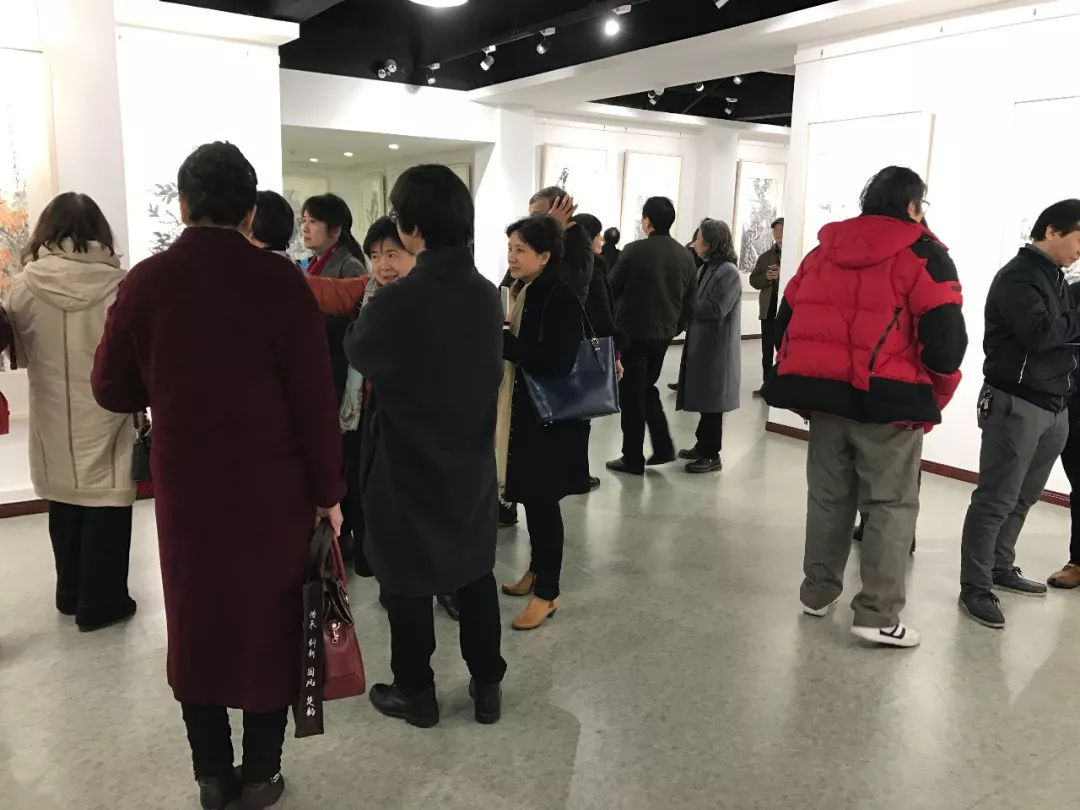 2018年湖北省国画院迎春作品展在湖北省国画院展览馆隆重开幕