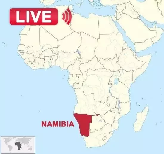 让我们连线namibia求证一下."nambia"?"covfefe"?这个国家是哪?