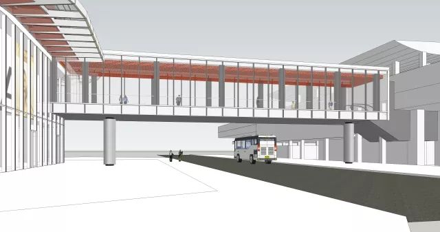 中山公园商圈将建一条地下通道和一条二层连廊连接来福士与234号线