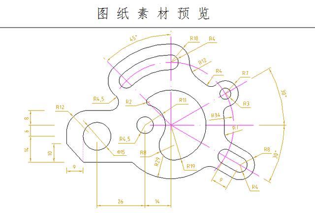 一波cad机械类的练习图纸来袭 零基础快收藏