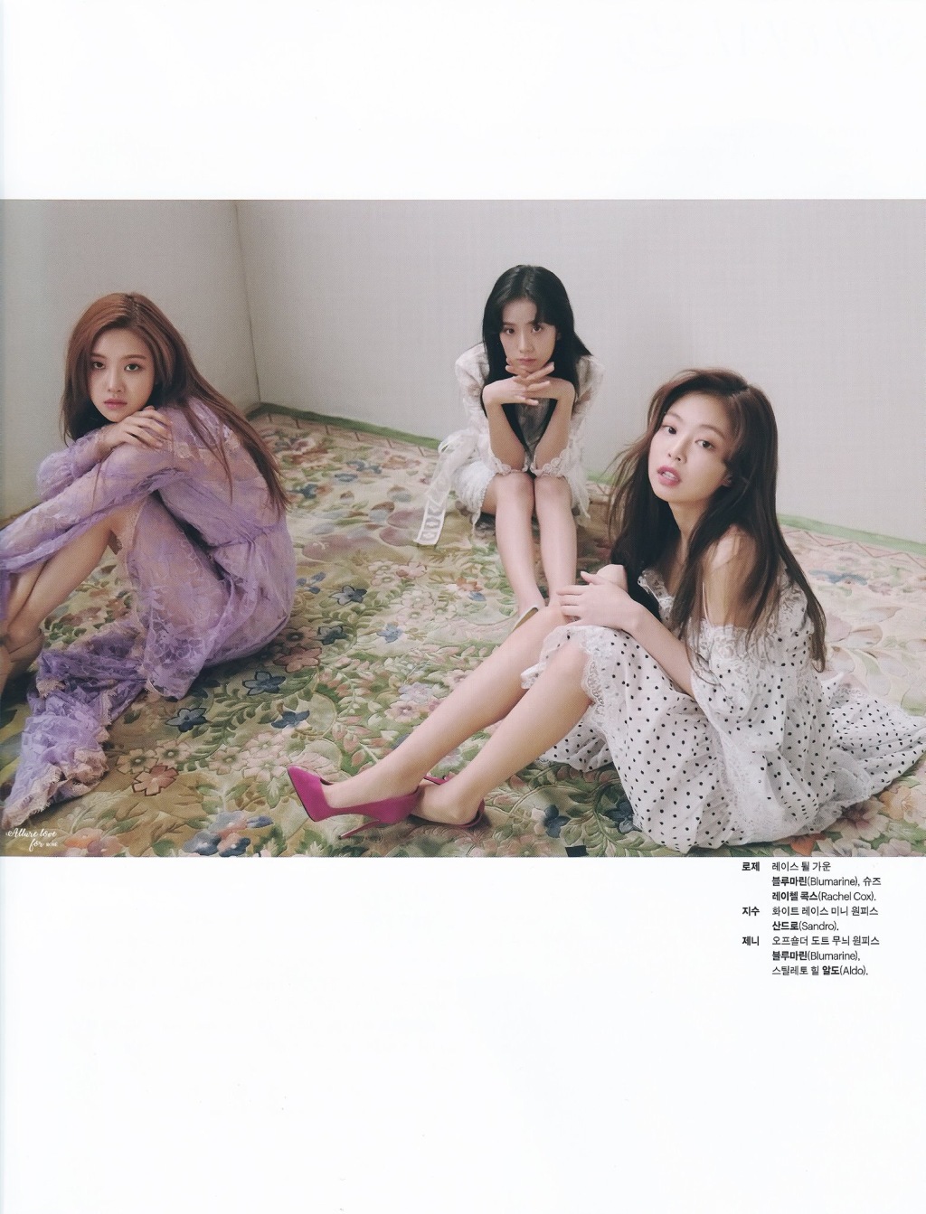 自带仙气的春日少女 blackpink《marieclaire》三月刊