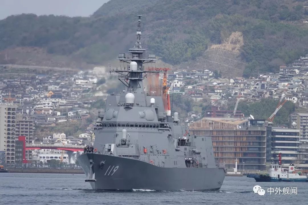 日本海自朝日号驱逐舰交接入列