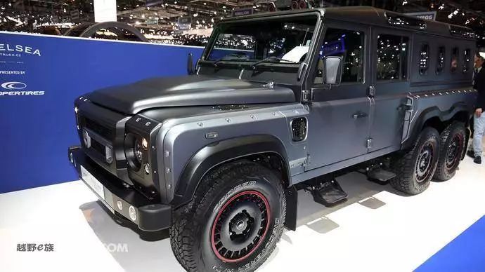 2018日内瓦车展 kahn design推出路虎卫士6x6版本