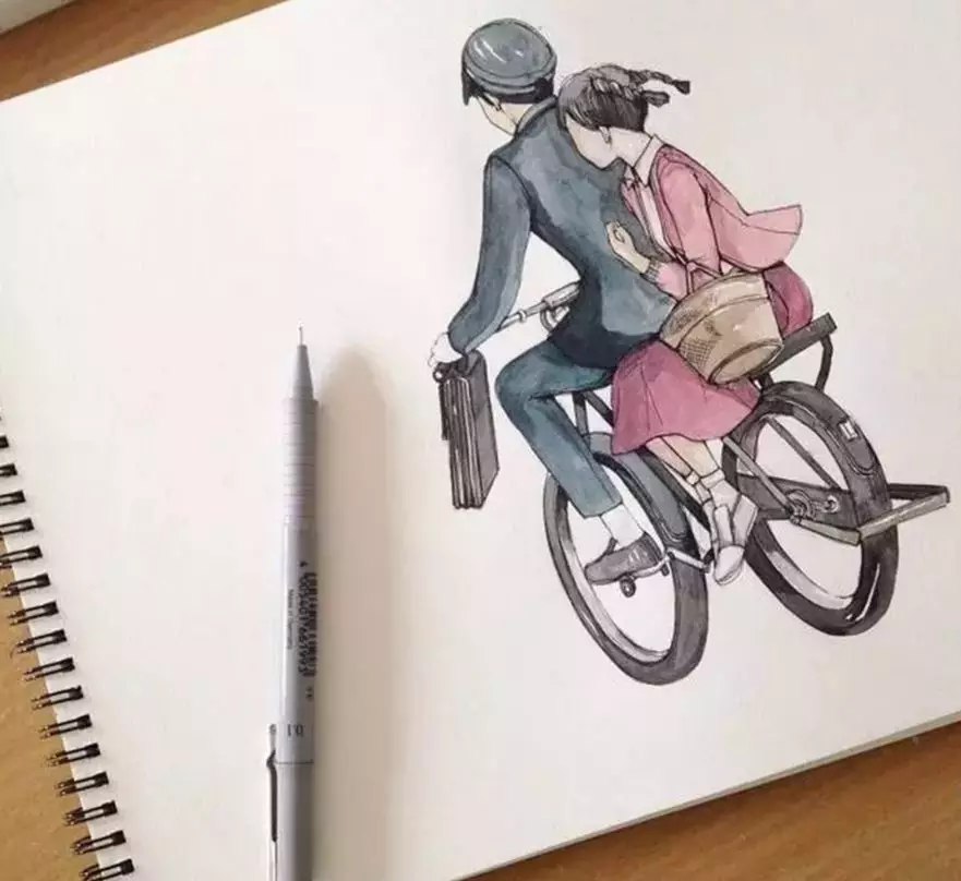 坐在你自行车后座的那个姑娘后来怎么样了?
