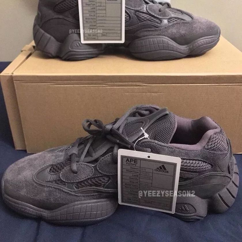 yeezy 500 新款配色 utility black 6 月发售!