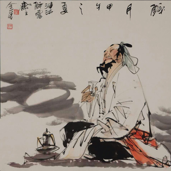 云淡风清虚怀若谷品读名画家张金荣国画作品