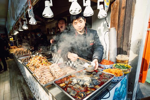 河坊街小吃街,满足一天不会饿