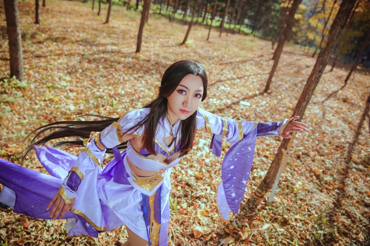 王者荣耀露娜紫霞仙子cosplay