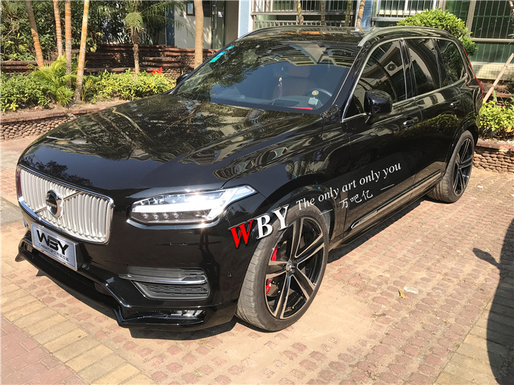 新款沃尔沃volvoxc90改装heico小包围前后唇四出原厂排气尾嘴