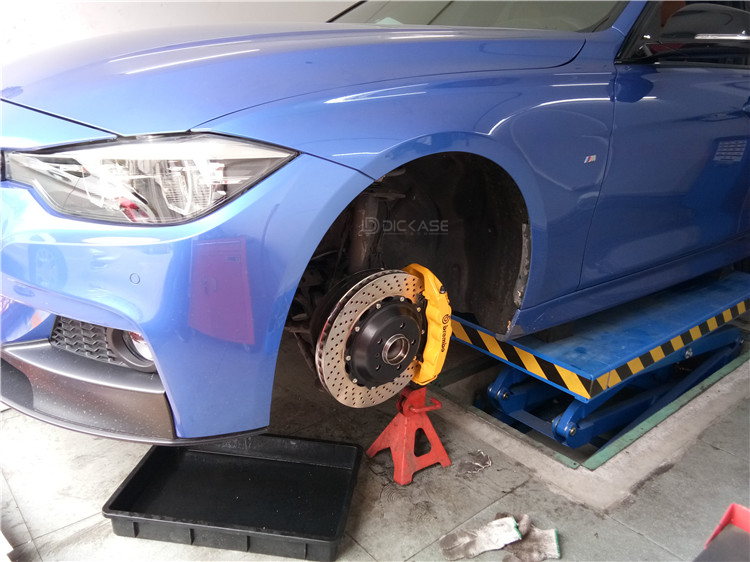 宝马3系改装刹车效果分享—brembo gt系列卡钳