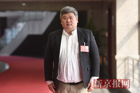 全国政协委员,北大光华管理学院副院长金李.新京报记者 陶冉 摄