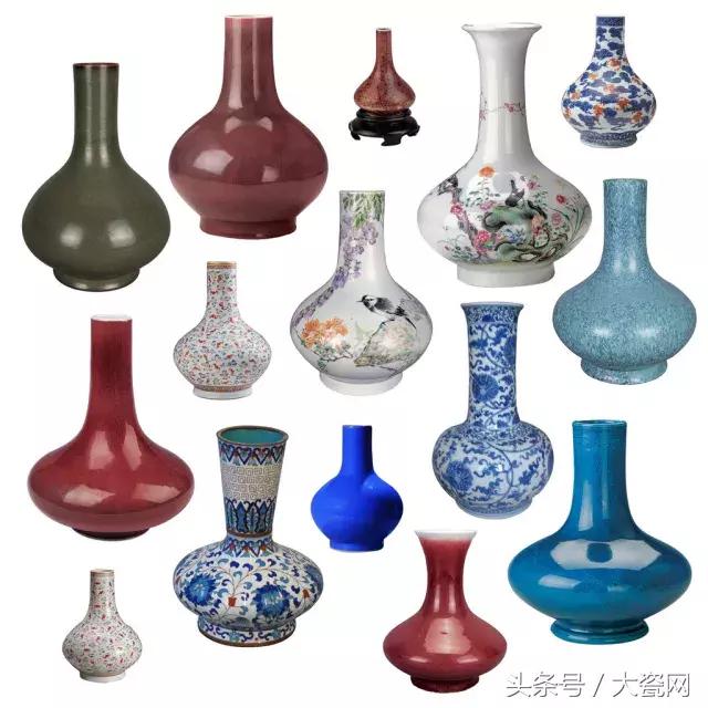 中国瓷器造型大全——瓶子篇