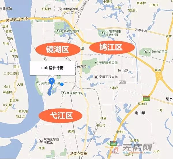 财经 正文  镜湖区是芜湖的老城区,是芜湖人心目中的"市中心",繁华