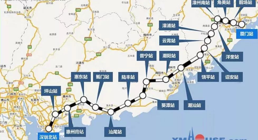 财 正文  深圳福田14分钟,深圳北2钟, 广州南 48分钟,上海8小时