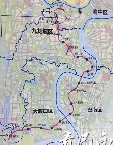 重庆今年开建轨道交通5a线 恭喜巴南大渡口